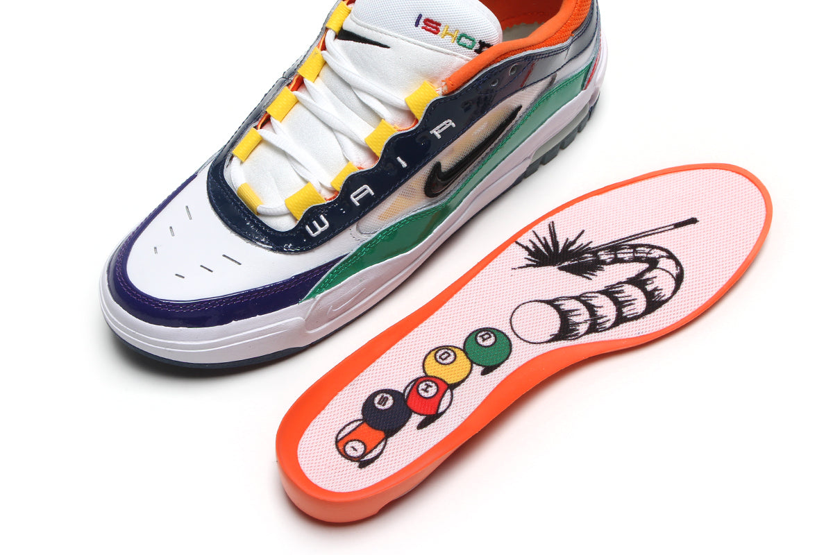 Nike SB - Air Max Ishod Premium
Style # HV1670-600
Color : University Red / Black / Amarillo Navy