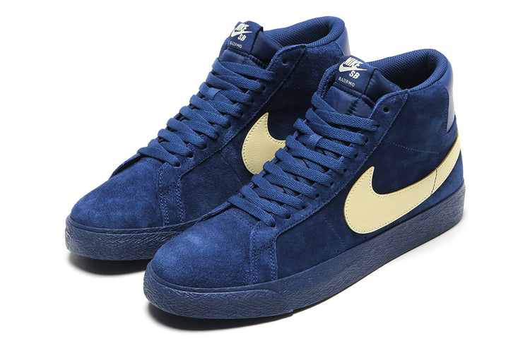 Nike SB - Zoom Blazer Mid
Style # IO0667-400
Color : Coastal Blue / Pale Yellow