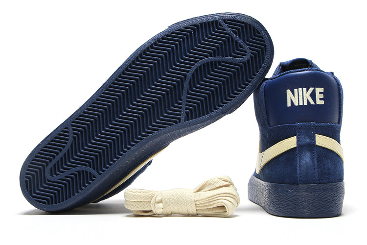 Nike SB - Zoom Blazer Mid
Style # IO0667-400
Color : Coastal Blue / Pale Yellow