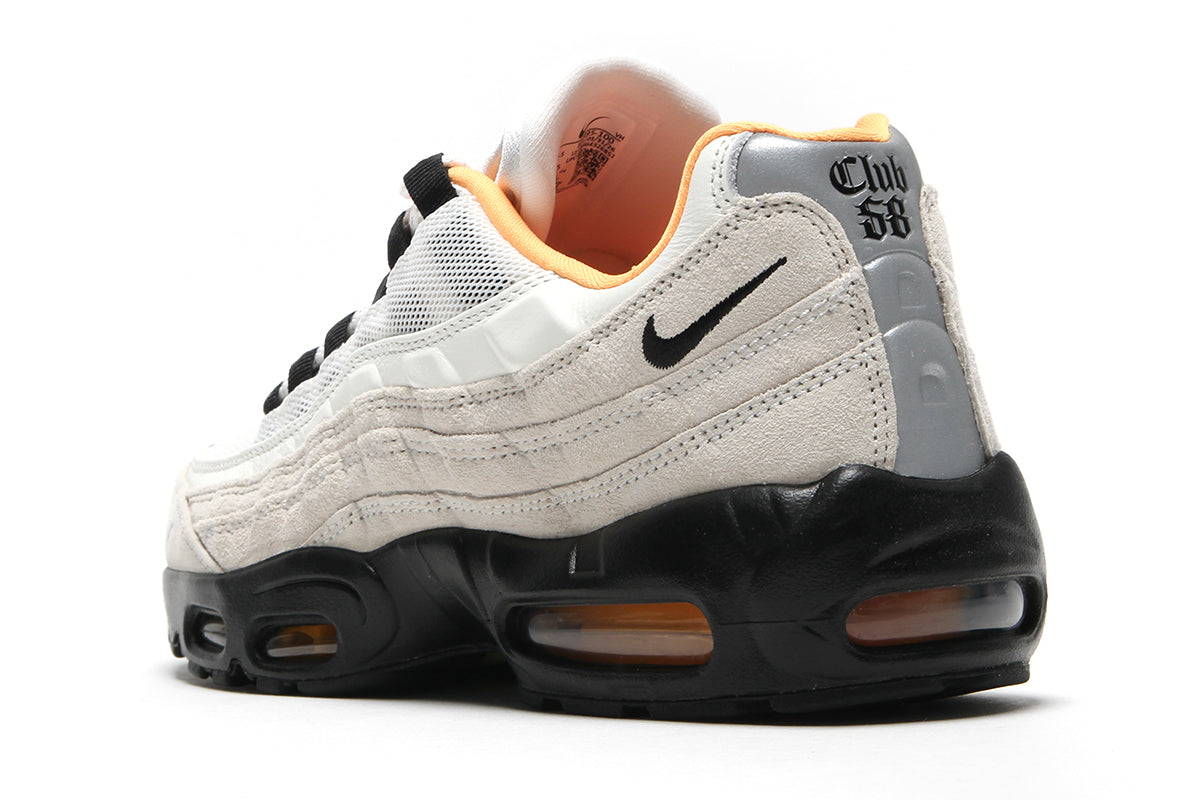 Nike SB - FC Pack Air Max 95
Style # IQ8395-100
Color : Sail / Black / Laser Orange