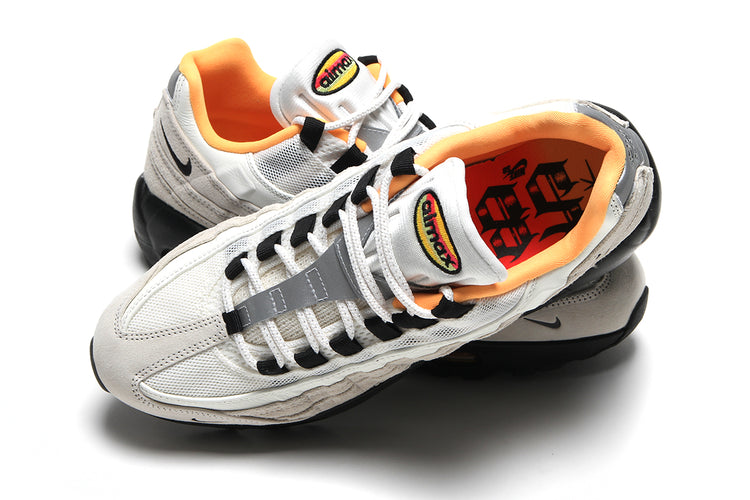 Nike SB - FC Pack Air Max 95
Style # IQ8395-100
Color : Sail / Black / Laser Orange