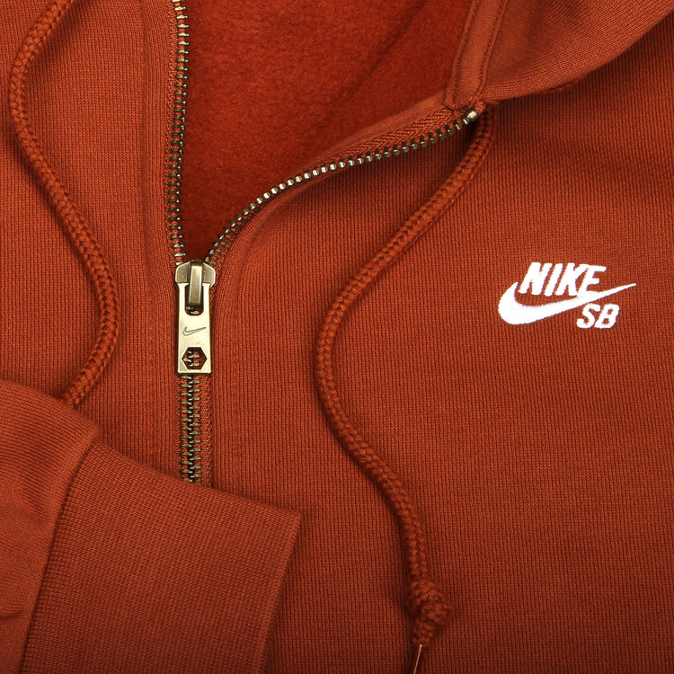 Nike SB - Essentials Logo Hooded Zip-Up Sweatshirt
Style # FZ8796-245
Color : Cinnamon / White