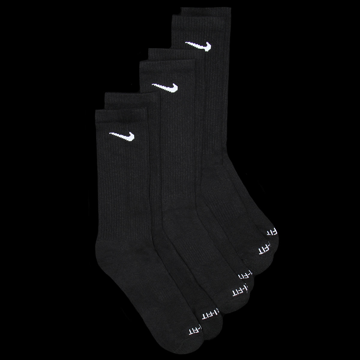 Nike - Everyday Plus Cushioned Crew Socks
Style # SX7664-010
Color : Black