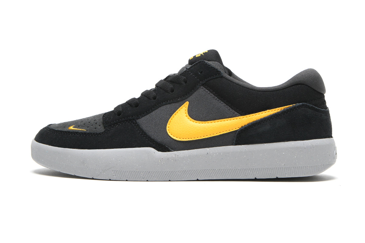 Nike SB - Force 58
Style # DV5477-009
Color : Black / University Gold / Anthracite