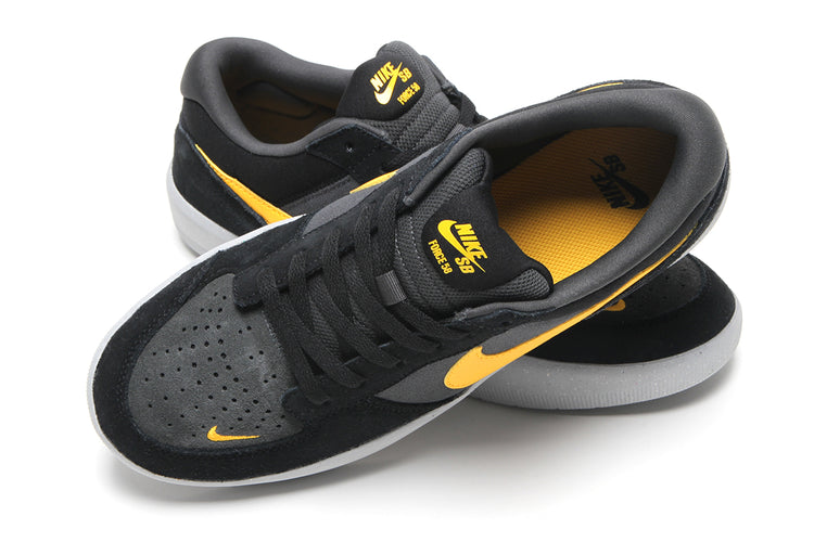 Nike SB - Force 58
Style # DV5477-009
Color : Black / University Gold / Anthracite