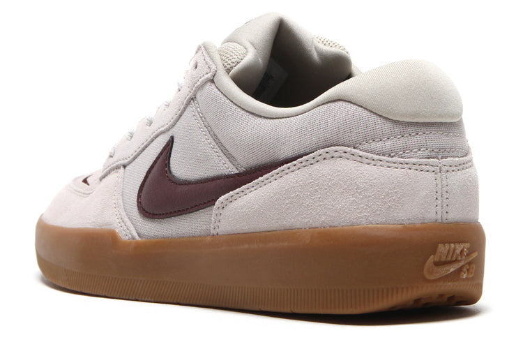 Nike SB - Force 58
Style # DV5477-203
Color : Cream II / Burgundy Crush / Gum Light Brown
