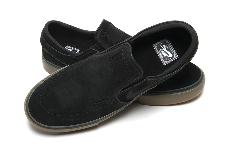 Nike SB - Janoski+ Slip
Style # FN5893-003
Color : Black / Gum Light Brown