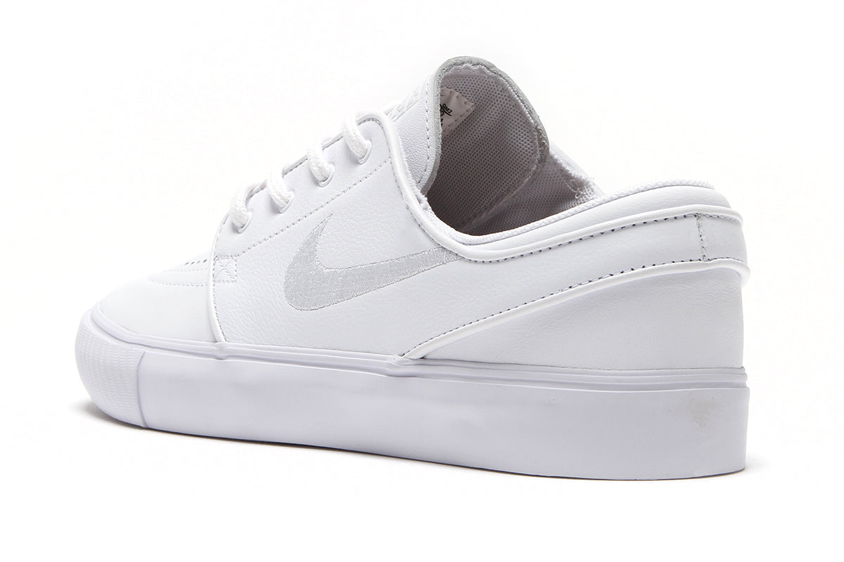 Nike sb stefan janoski white leather hotsell