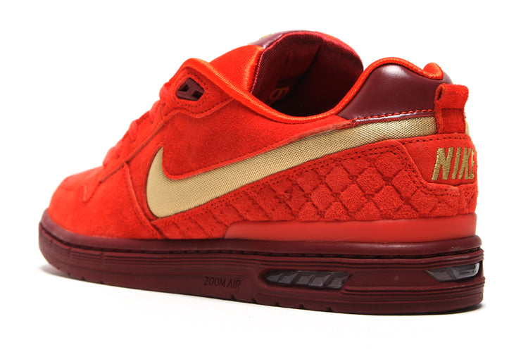 Nike SB - Paul Rodriguez Zoom Air Low
Style # IQ5648-600
Color : Habanero Red / Club Gold / Team Red