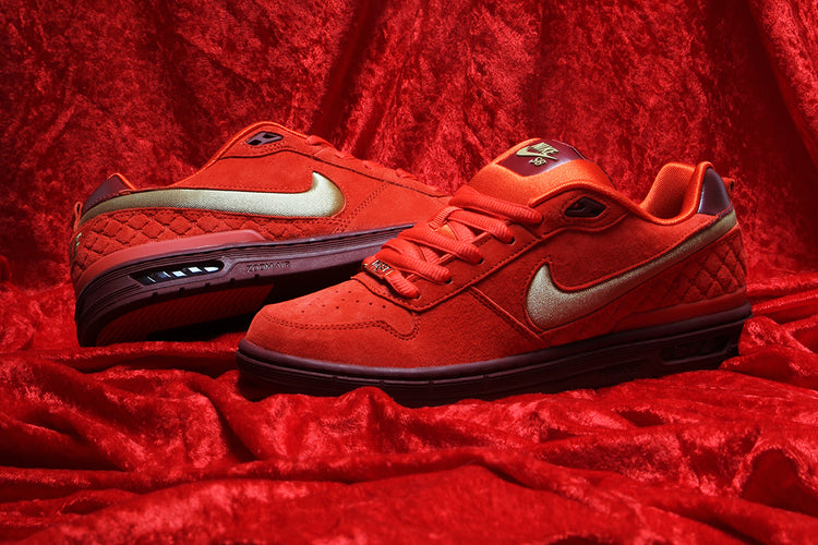 Nike SB - Paul Rodriguez Zoom Air Low
Style # IQ5648-600
Color : Habanero Red / Club Gold / Team Red