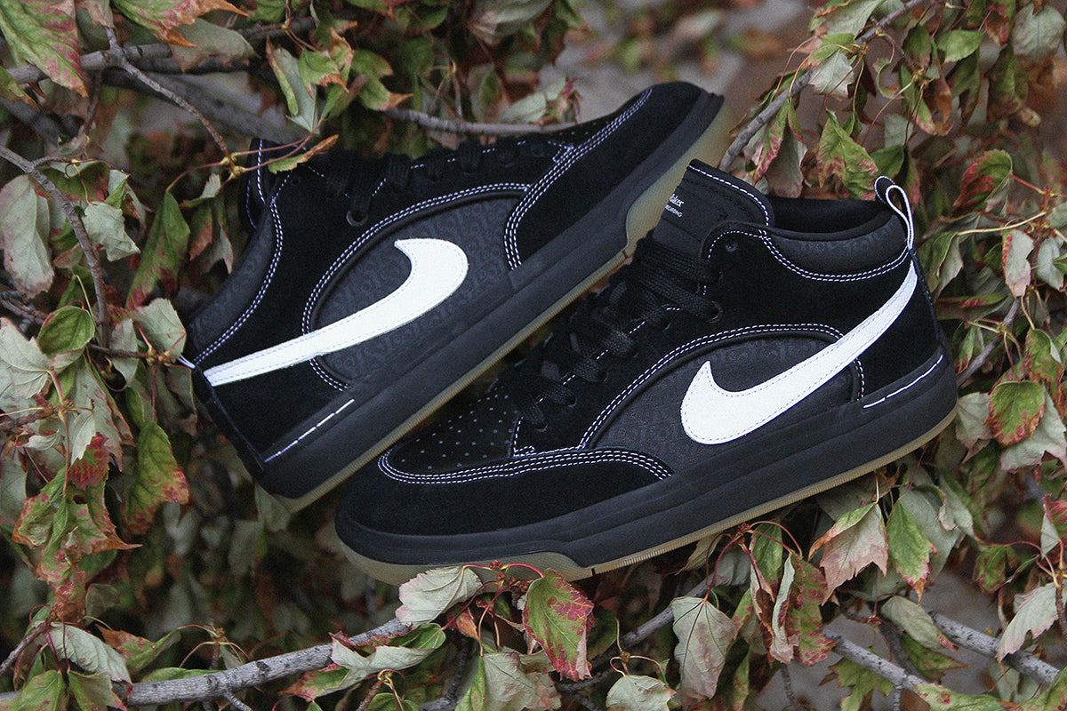 Nike SB - React Leo
Style # DX4361-005
Color : Black / White / Gum