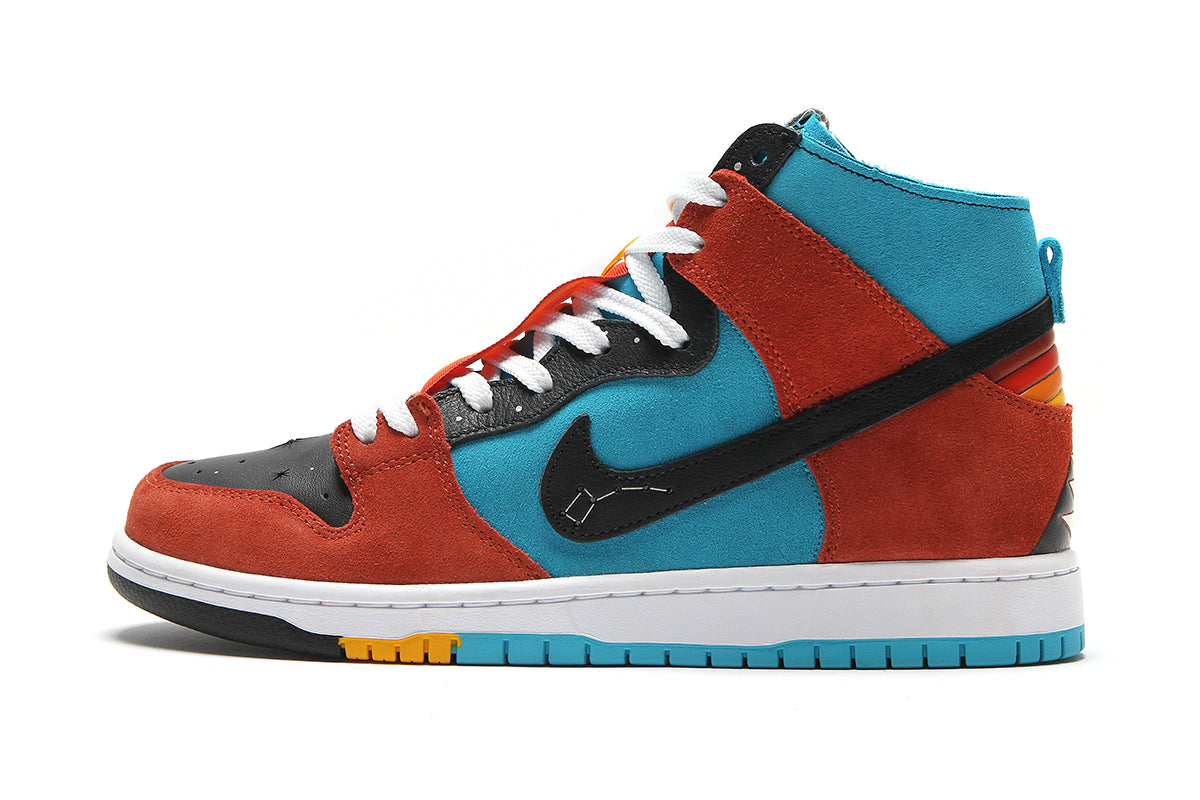 Nike SB | Dunk High x Di'Orr Greenwood Turquoise Blue Black Rugged Orange