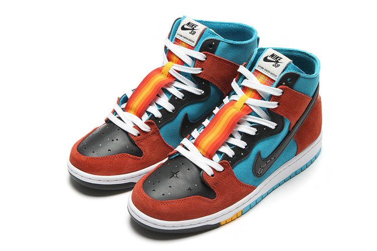 Nike SB | Dunk High x Di'Orr Greenwood Turquoise Blue Black Rugged Orange