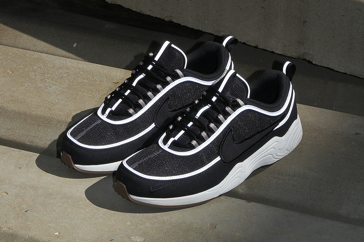 Nike - Air Zoom Spiridon
Style # IO1907-045
Color : Off Noir / Black / Cave Purple