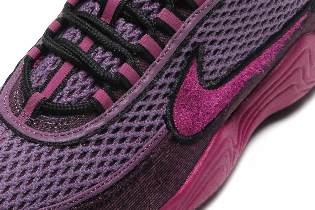 Nike - Air Zoom Spiridon Premium
Style # IH3360-599
Color : Hot Fuchsia / Viotech / Black / Canyon Purple
