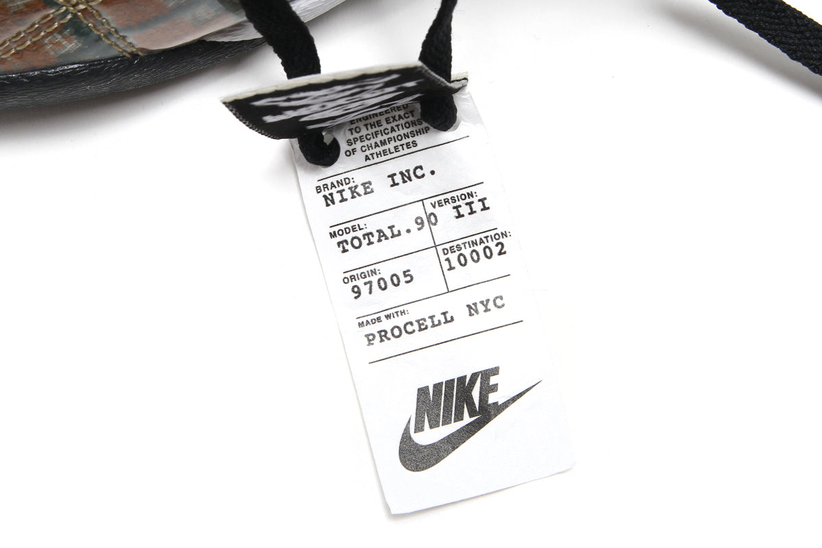 Nike - T90 x Procell
Style # IQ5794-237
Color : Baroque Brown / Black / Fir / Summit White