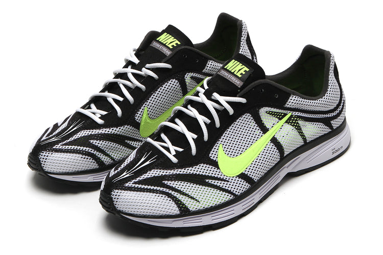 Nike - Zoom Streak 3
Style # IQ8012-100
Color : White / Volt / Flat Pewter / Black