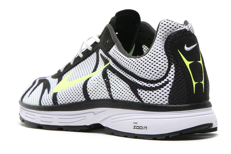Nike - Zoom Streak 3
Style # IQ8012-100
Color : White / Volt / Flat Pewter / Black