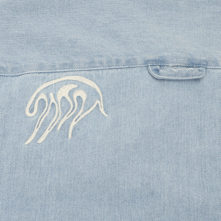 by Parra | Ancient Aliens Shirt Washed Blue