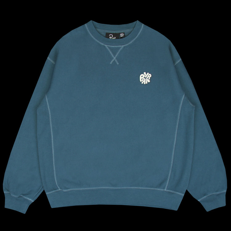 by Parra - Balloon Logo Cross-Grain Crewneck
Style # 56226
Color : Blue
