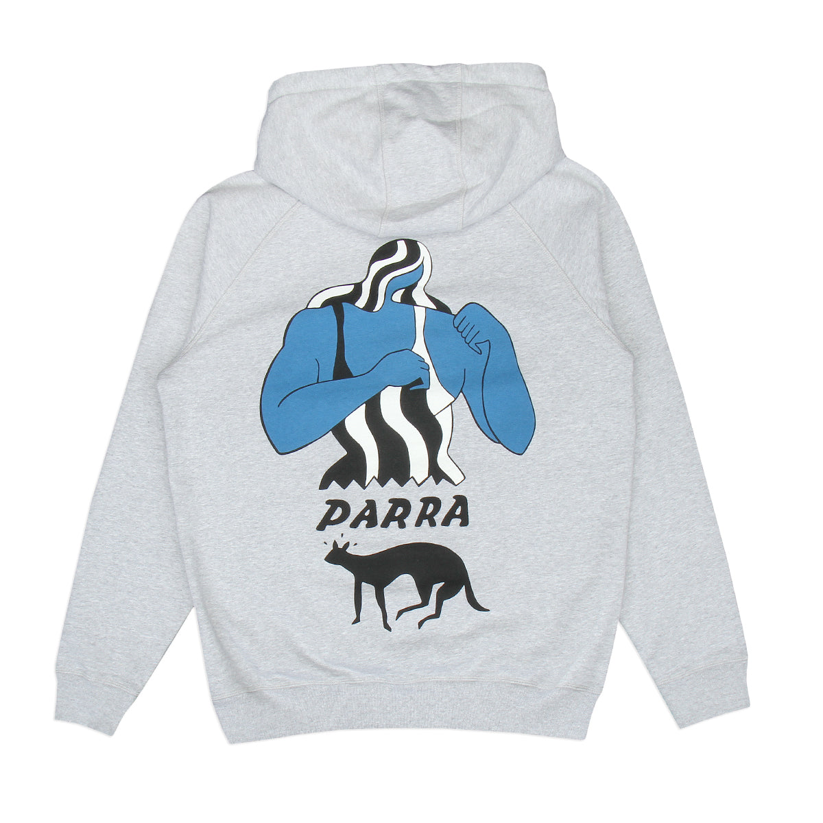 by Parra | Cat Defense Hooded Sweatshirt Heather Grey