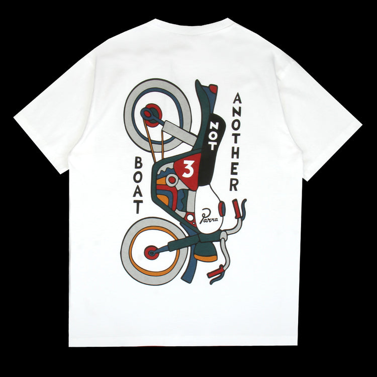 by Parra - Not Another Boat T-Shirt
Style # 56205
Color : White