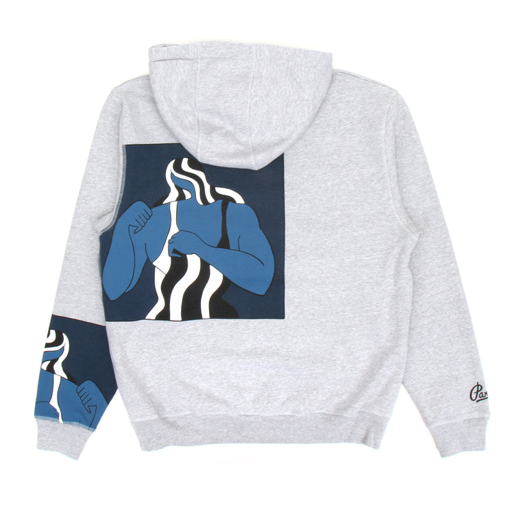 by Parra Self Defense Hooded Sweatshirt Heather Grey