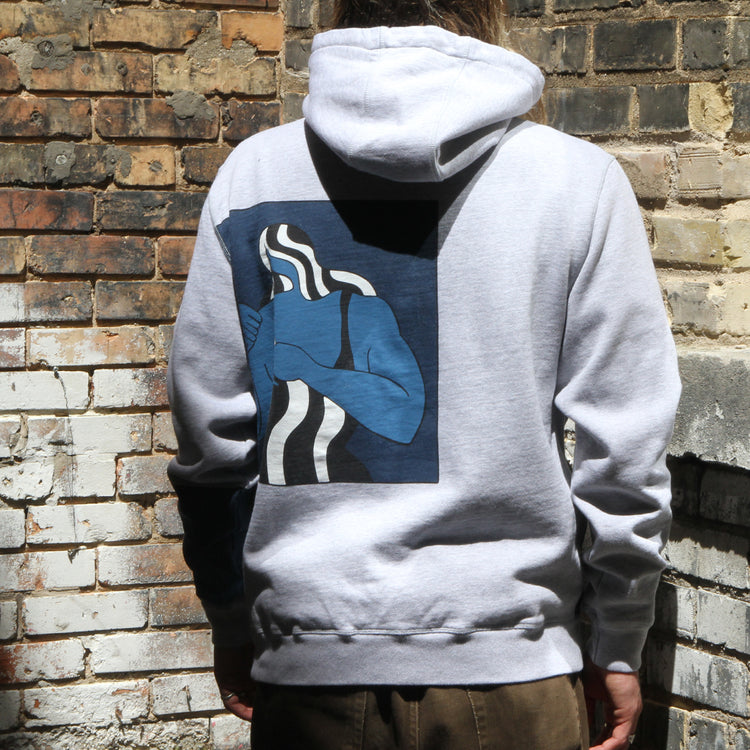 by Parra Self Defense Hooded Sweatshirt Heather Grey