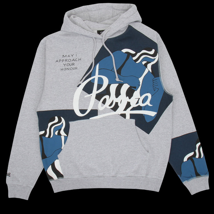 by Parra Self Defense Hooded Sweatshirt Heather Grey