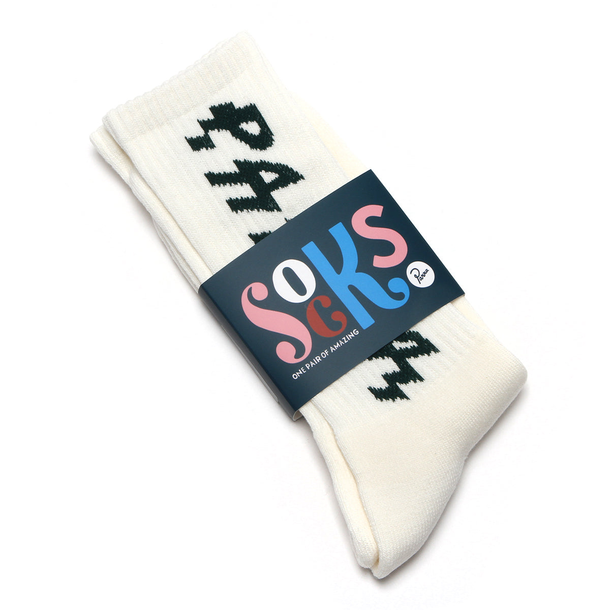 by Parra | Shocker Logo Crew Socks Off White