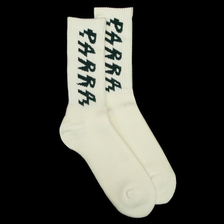 by Parra | Shocker Logo Crew Socks Off White