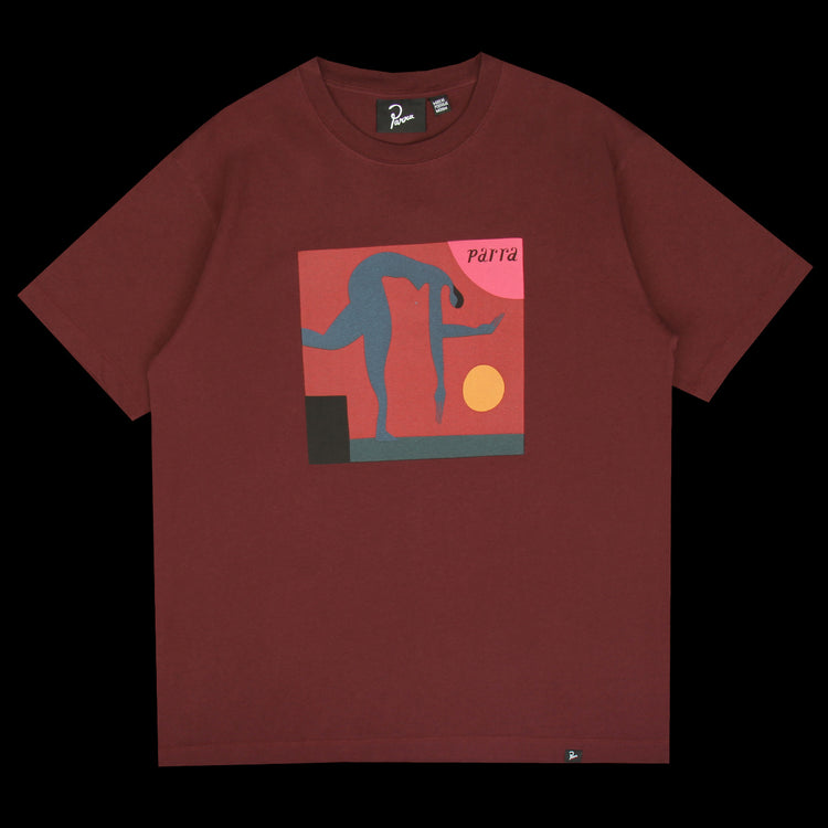 by Parra - Tripped Up T-Shirt
Style # 56210
Color : Dark Red