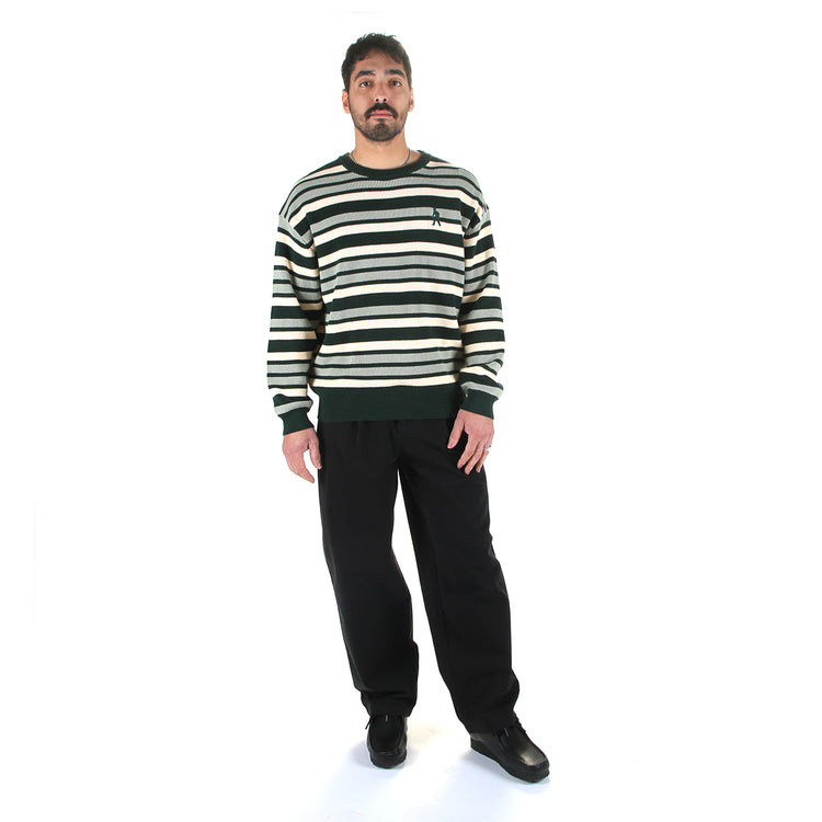 Organic Cotton Stripe Knit Sweater