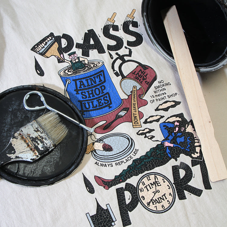 Passport - Shop Rules T-Shirt
Color : Natural
