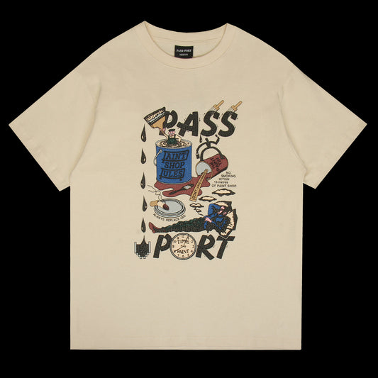Passport - Shop Rules T-Shirt
Color : Natural