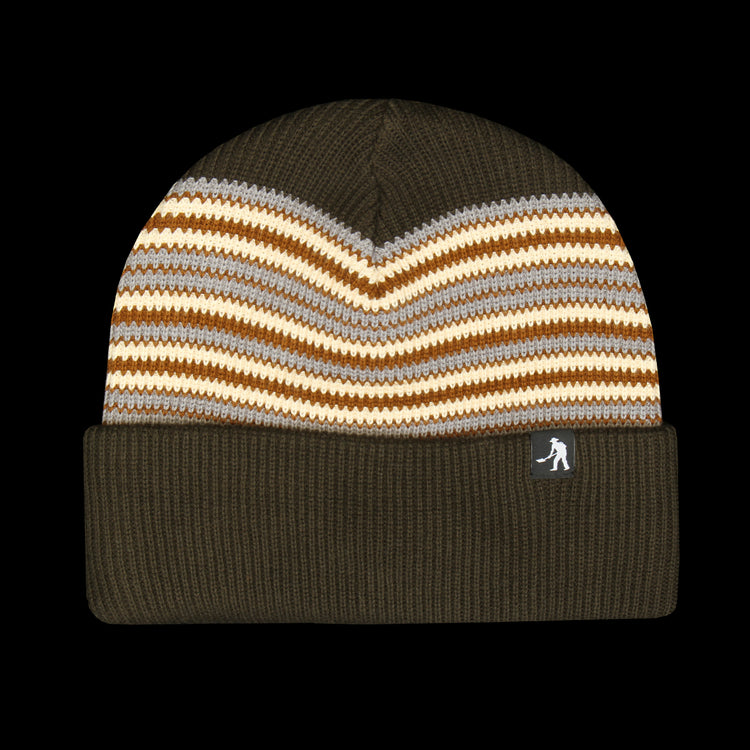 Passport - Organic Cotton Stripe Beanie
Color : Black-ish