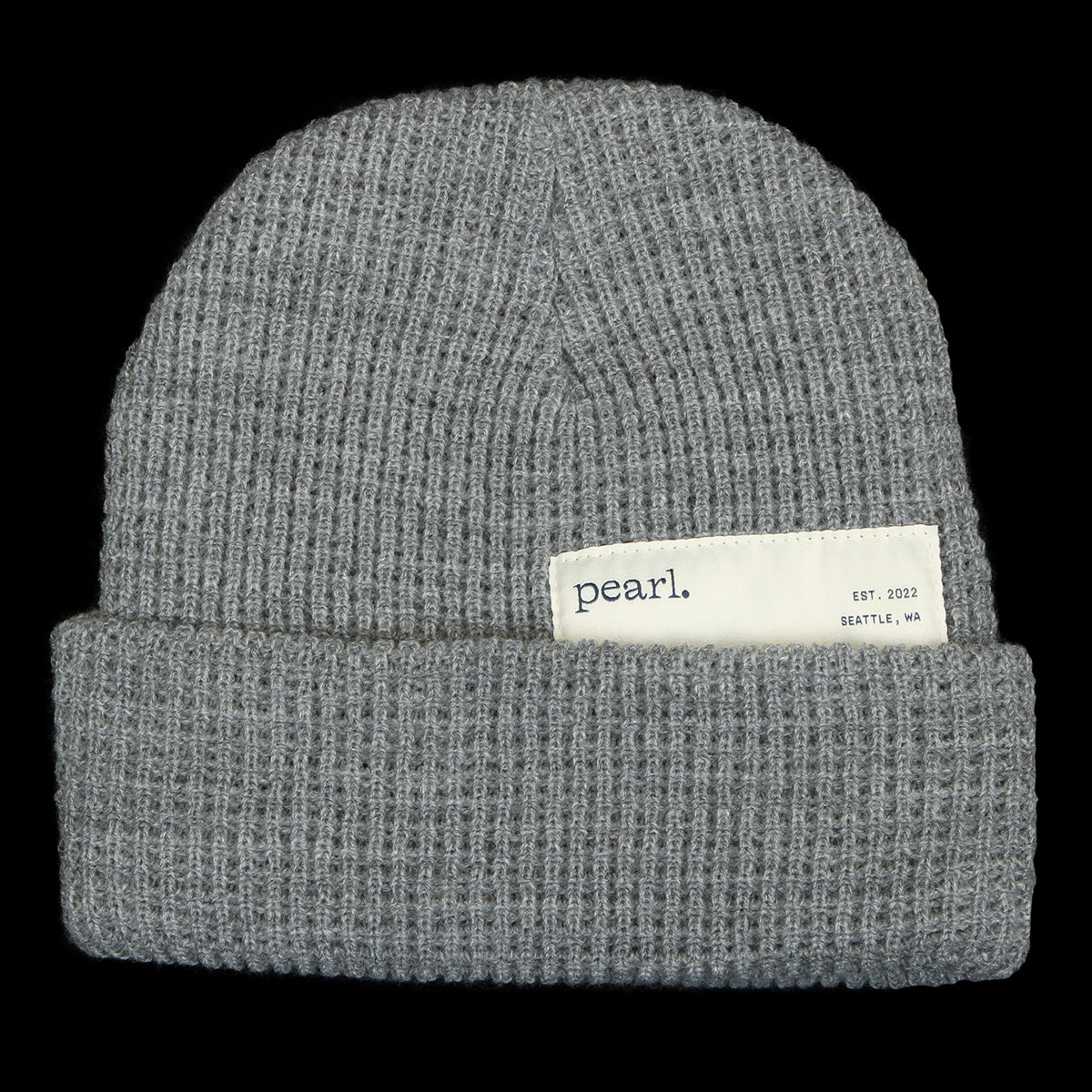 Pearl - Hidden Label Waffle Beanie
Color : Gray