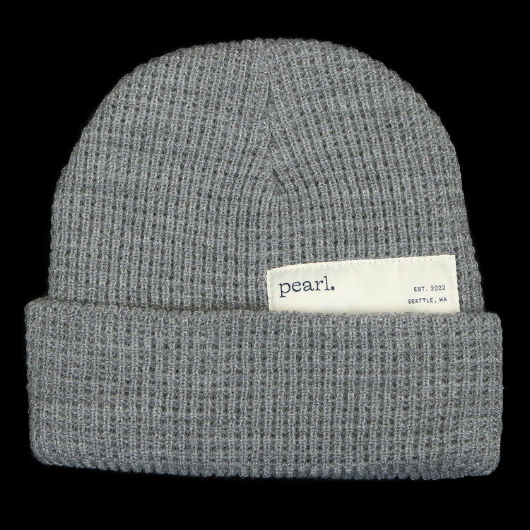 Pearl - Hidden Label Waffle Beanie
Color : Gray