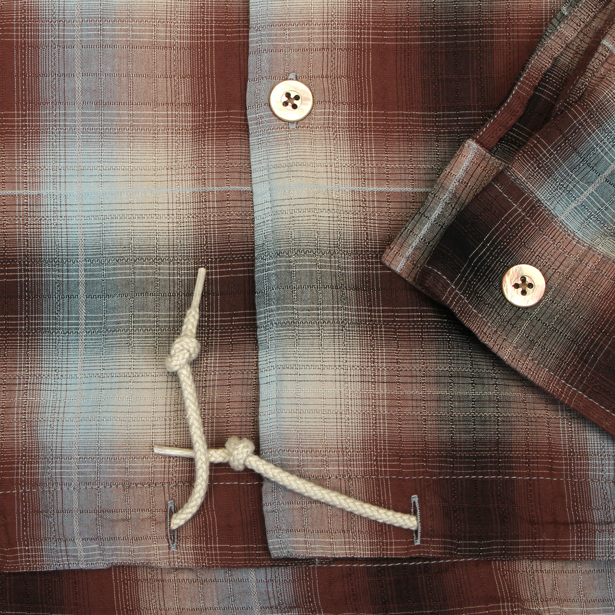 Pilgrim Surf Supply - Benson L/S Dobby Ombre Shirt
Color : Brown