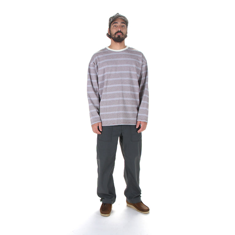 Pilgrim | Hawkinson L/S Crew Shirt
Color : Striped Brown