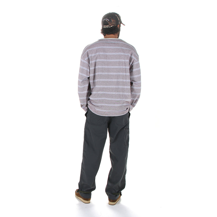 Pilgrim | Hawkinson L/S Crew Shirt
Color : Striped Brown