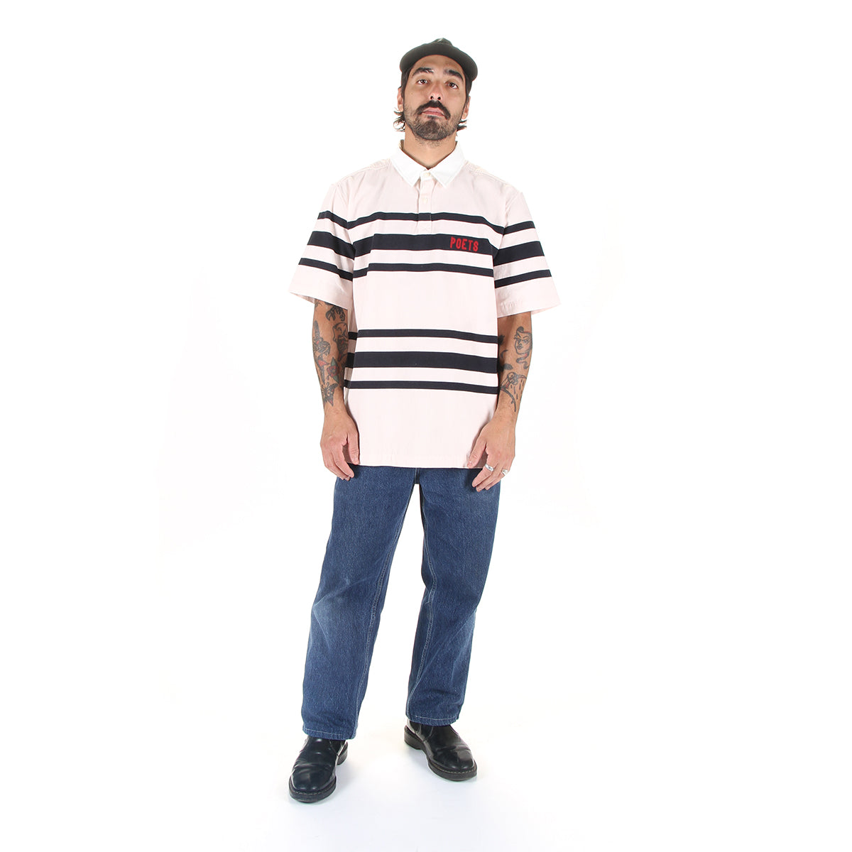 Poets - Rugby Shirt

Color : Natural / Navy