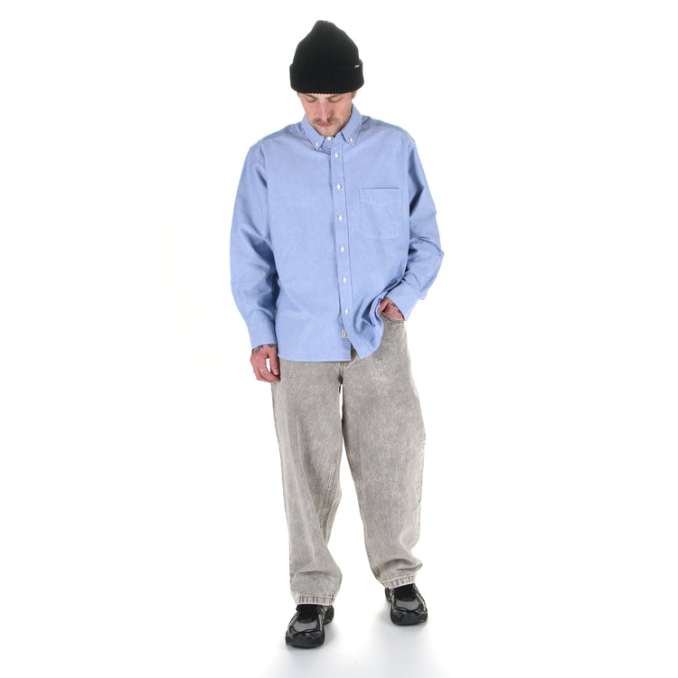 Polar Skate Co. | Benjamin L/S Shirt
Color : Marine Blue