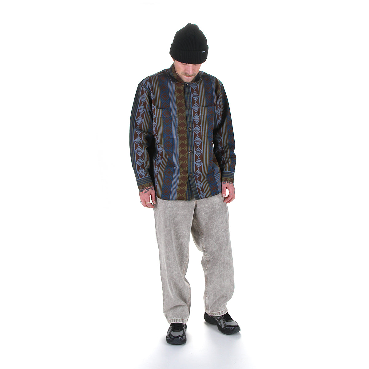 Polar Skate Co. | Big Boy Overshirt
Color : Blue Green Mix