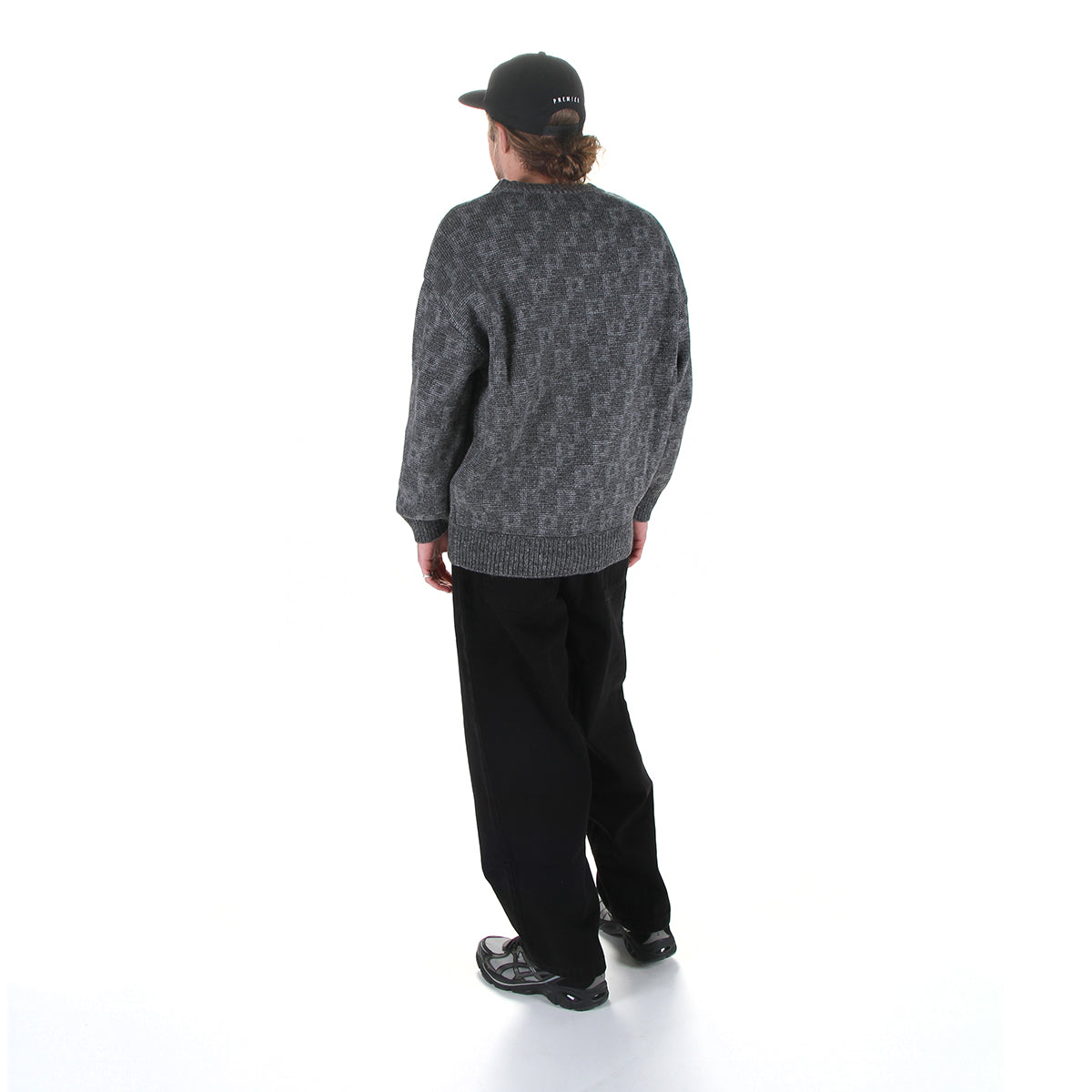 Polar Skate Co. | George Sweater
Color : Grey "P" Pattern