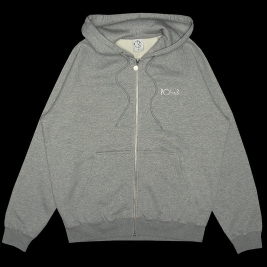 Polar Skate Co. | Default Zip Hoodie Heather Grey