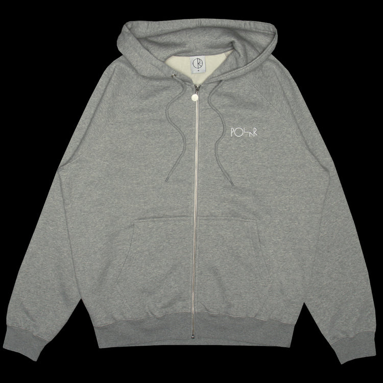 Polar Skate Co. | Default Zip Hoodie Heather Grey