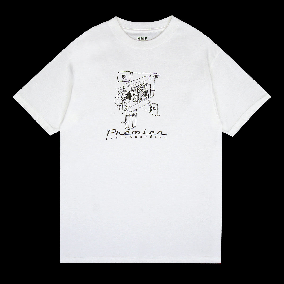 Premier - 8mm T-Shirt
Color : White / Black