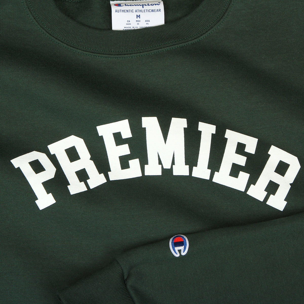 Premier - Collegiate Crewneck
Color : Dark Green