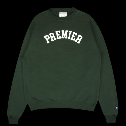 Premier - Collegiate Crewneck
Color : Dark Green